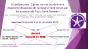 Séminaire de formation des 29 et 30 NOVEMBRE  2025 - Arrhes pour inscription